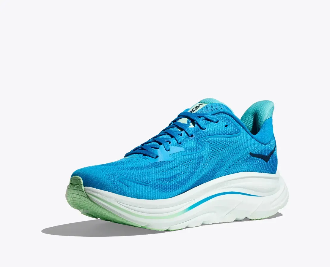 Hoka Men's Clifton 10 Sneaker in Hoka Blue/Skyward Blue