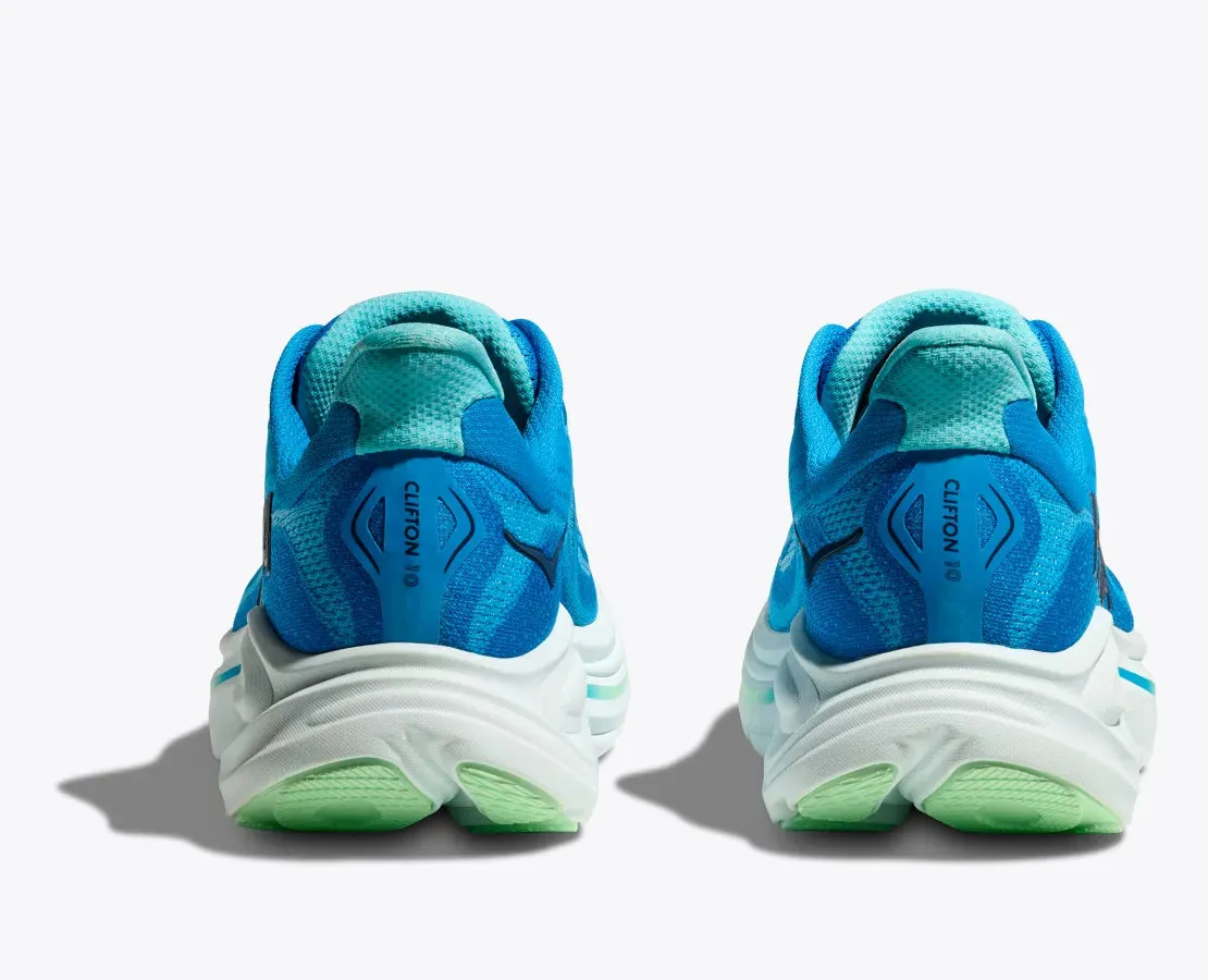 Hoka Men's Clifton 10 Sneaker in Hoka Blue/Skyward Blue