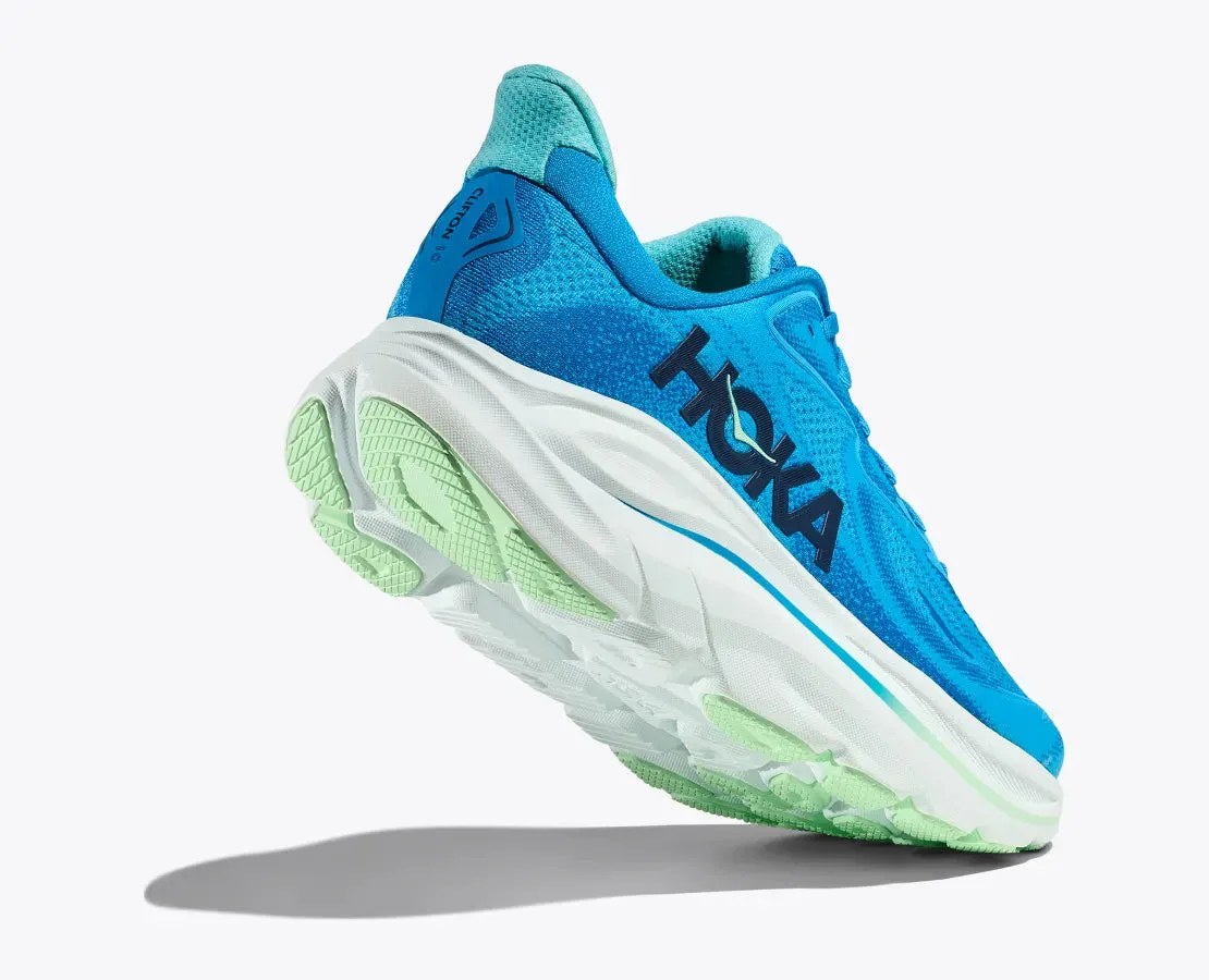 Hoka Men's Clifton 10 Sneaker in Hoka Blue/Skyward Blue