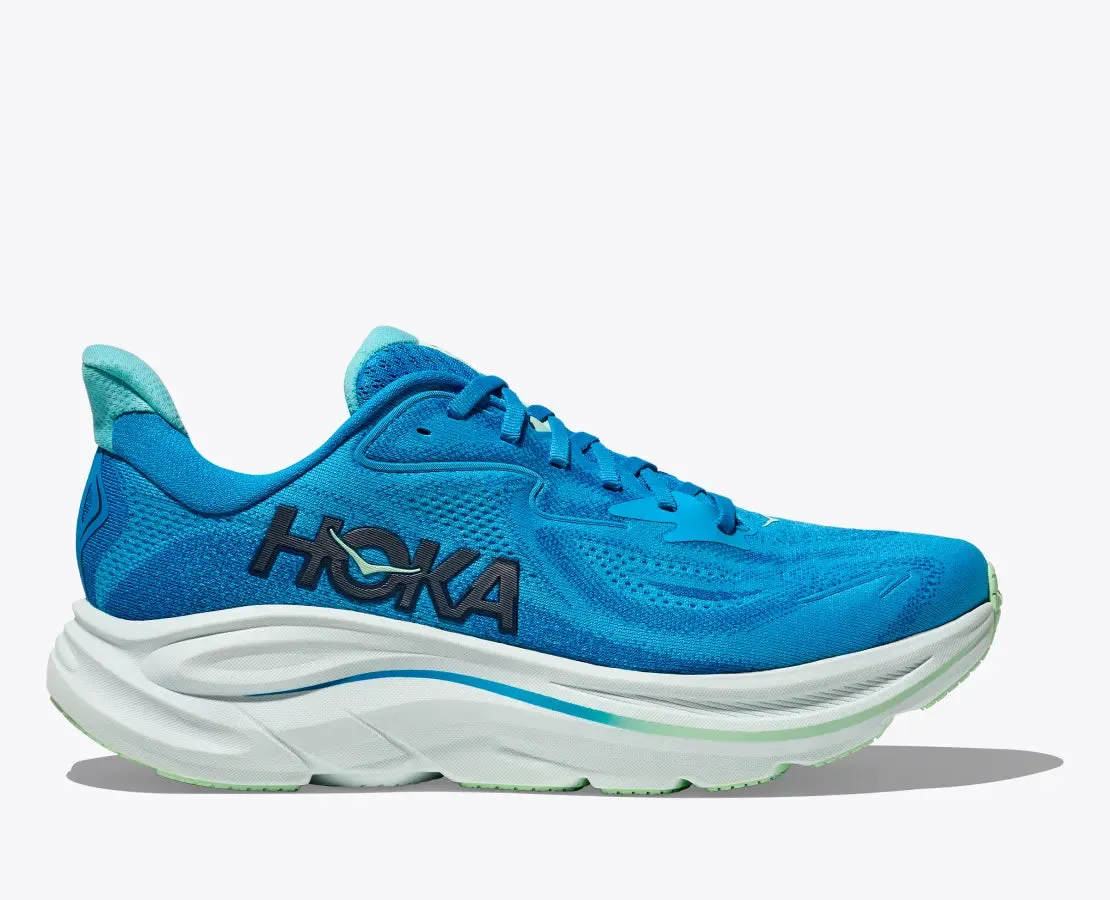 Hoka Men's Clifton 10 Sneaker in Hoka Blue/Skyward Blue