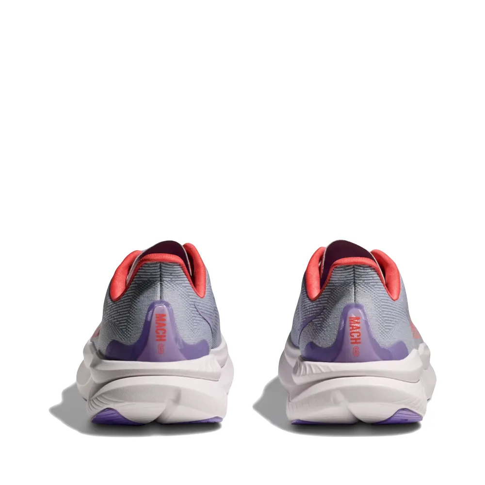 Hoka Women's Mach 6 Sneaker in Pale Dusk/Gull