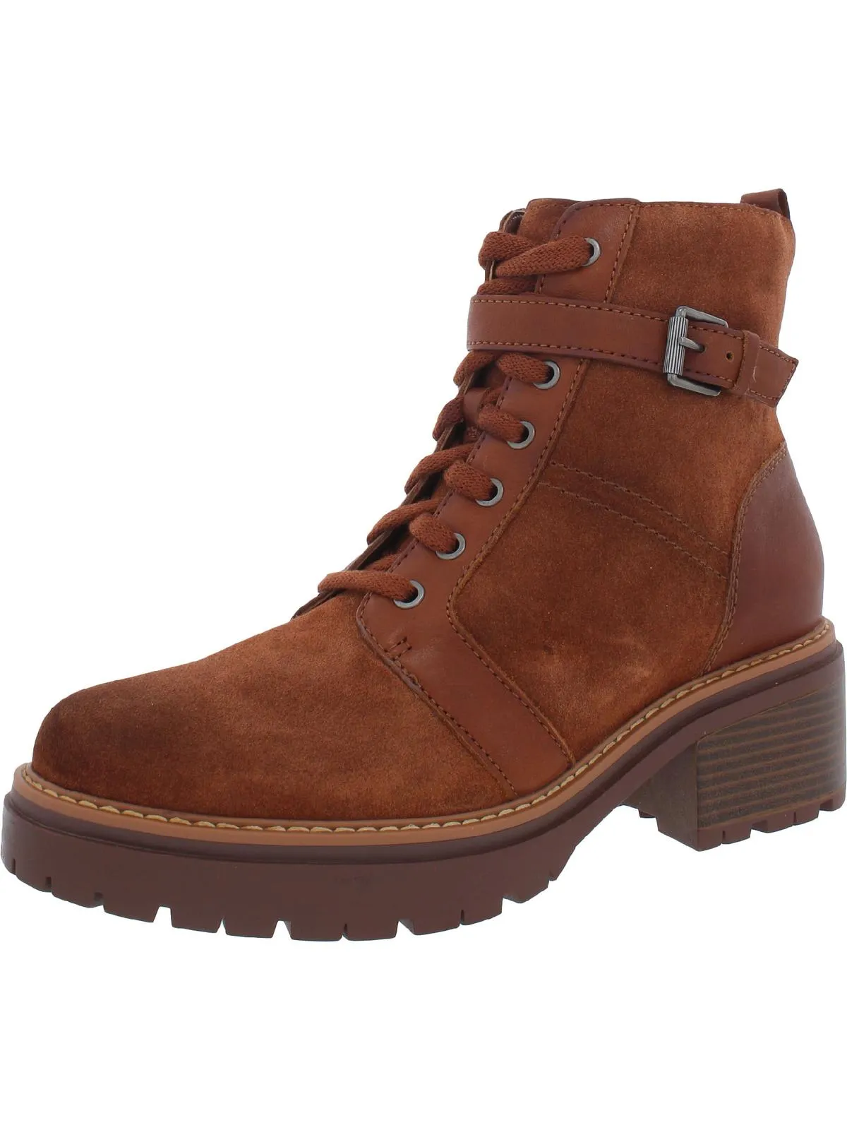 Jac Womens Water Repellent Ankle Combat & Lace-up Boots