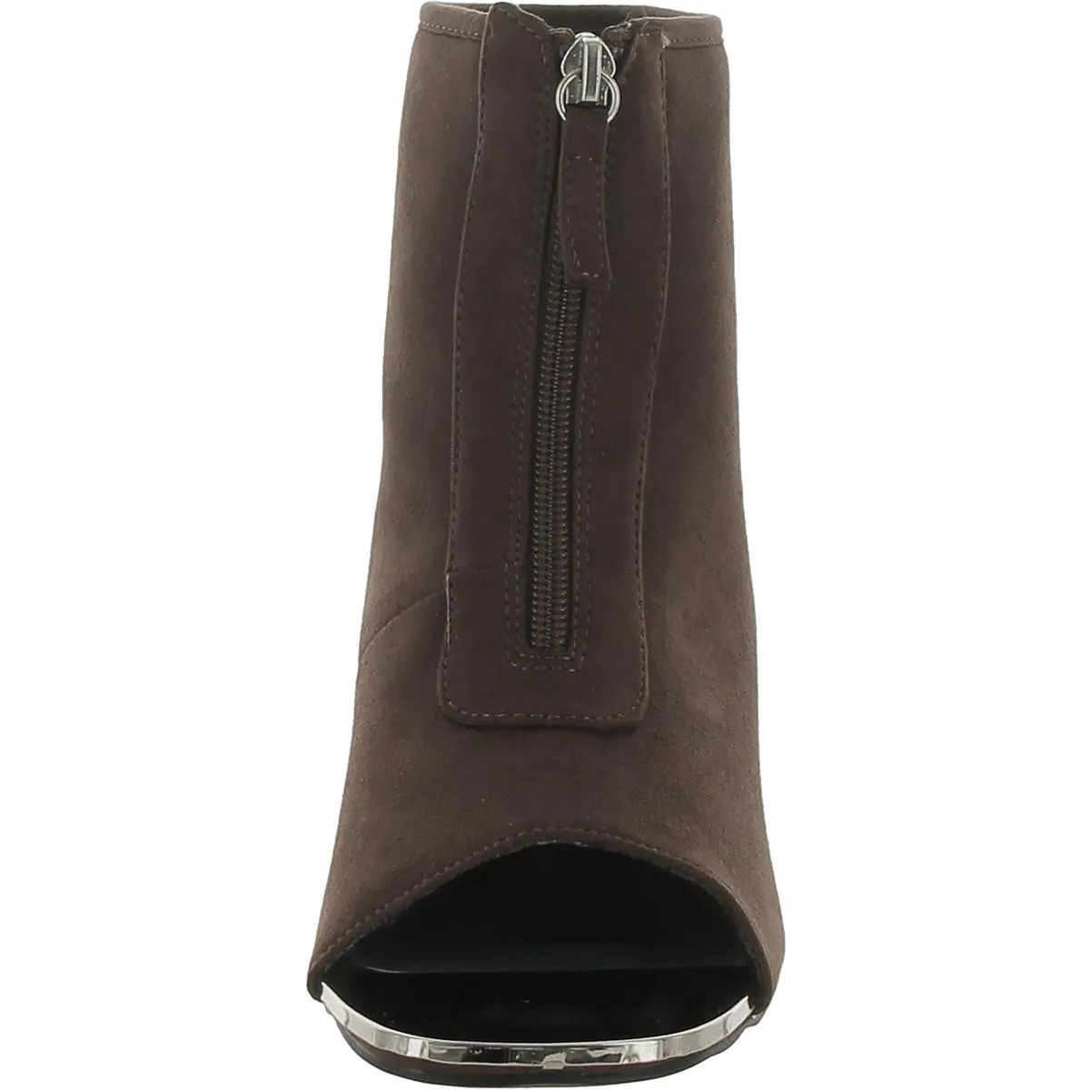 Jaded Womens Faux Suede Metallic Ankle Boots