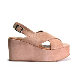 Joanna Wedge In Coccio Suede