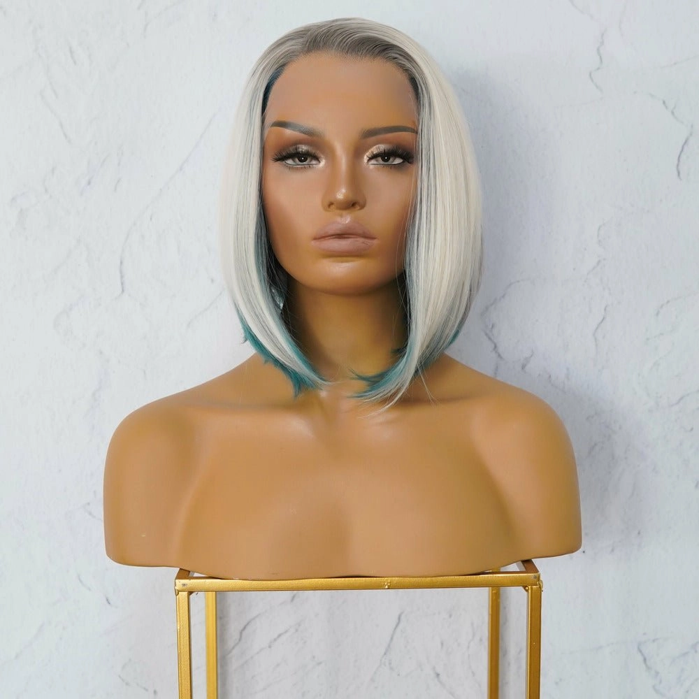 JOELLE Ombre Blue Lace Front Wig