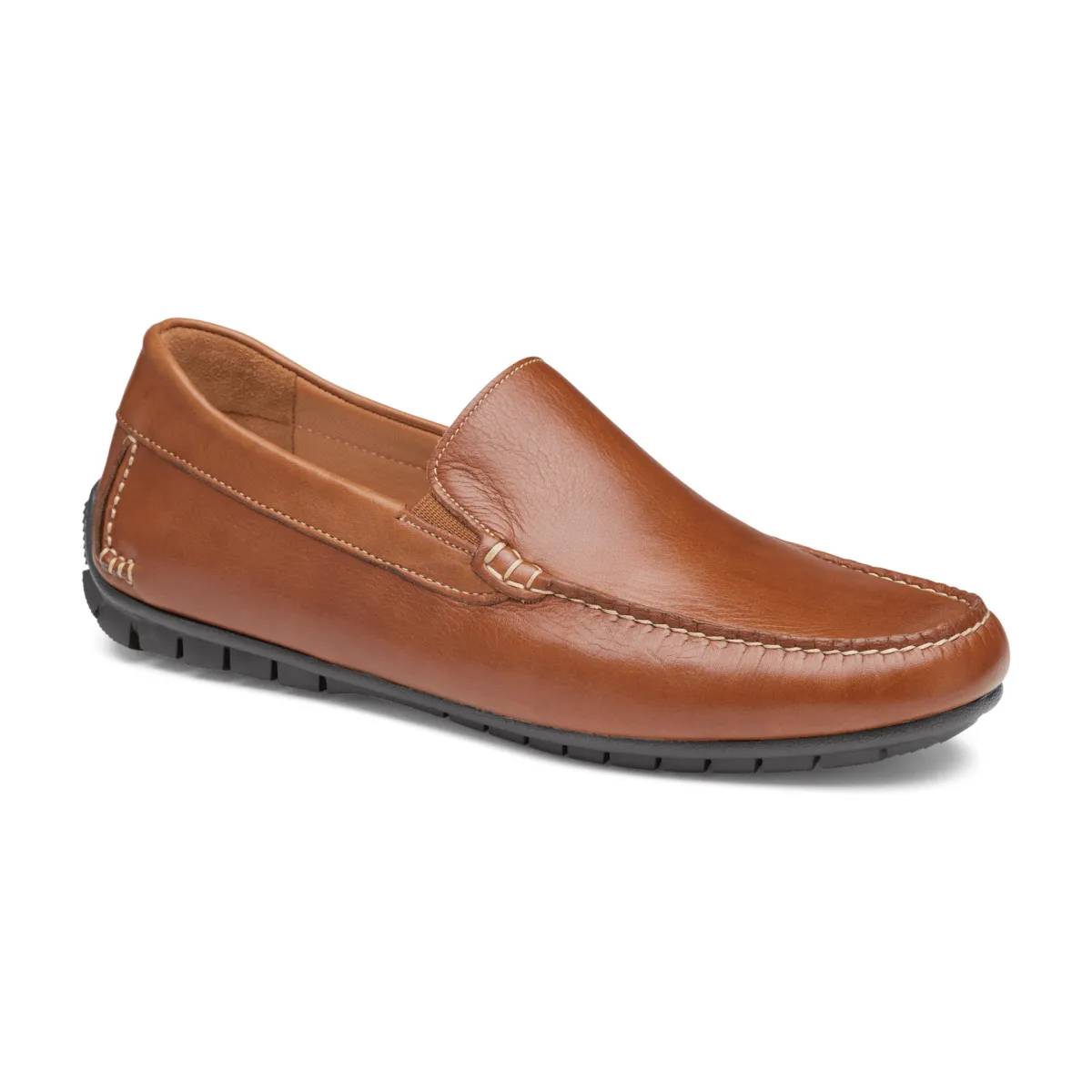 Johnston & Murphy Men's Cort Moc Venetian Tan Full Grain Leather