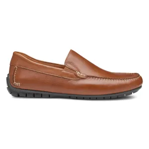 Johnston & Murphy Men's Cort Moc Venetian Tan Full Grain Leather