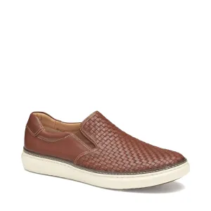 Johnston & Murphy Men's McGuffey 2 Woven Slip-On in Tan