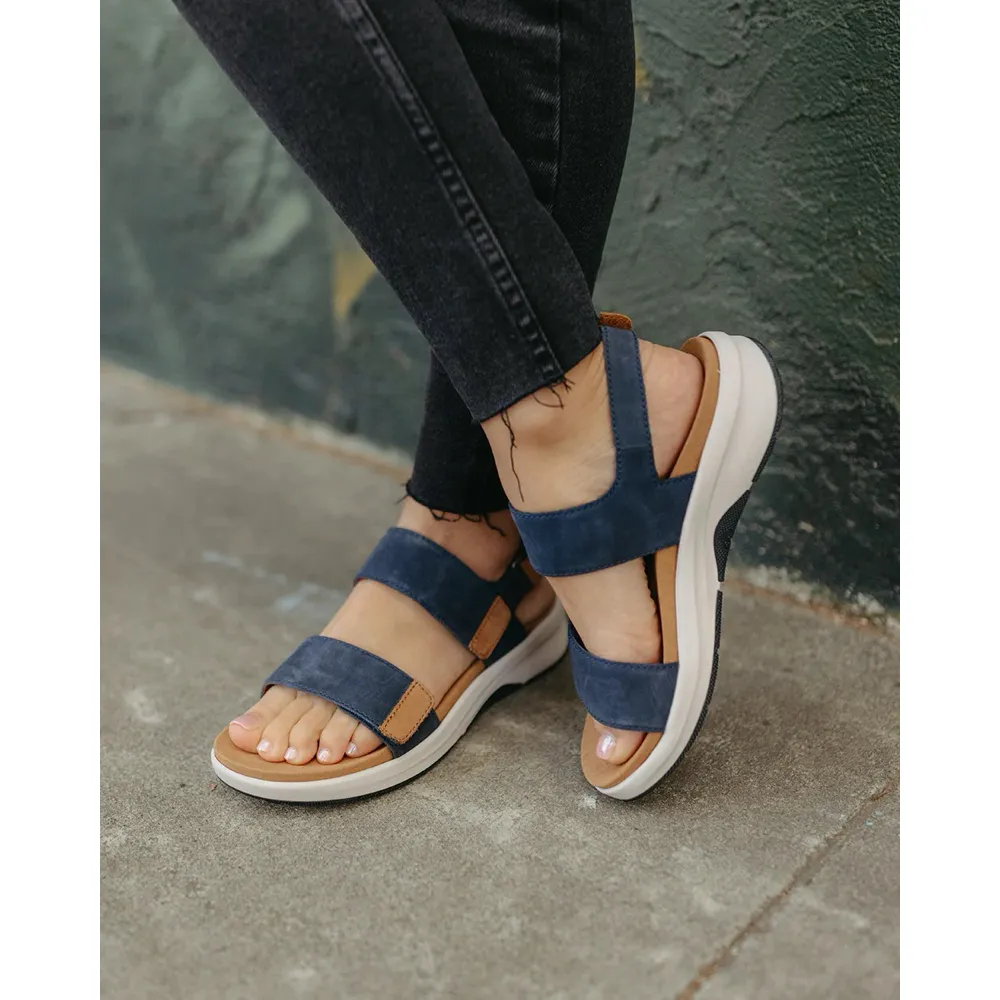 Josef Seibel Women's Estelle 04 Sandal in Ocean Navy