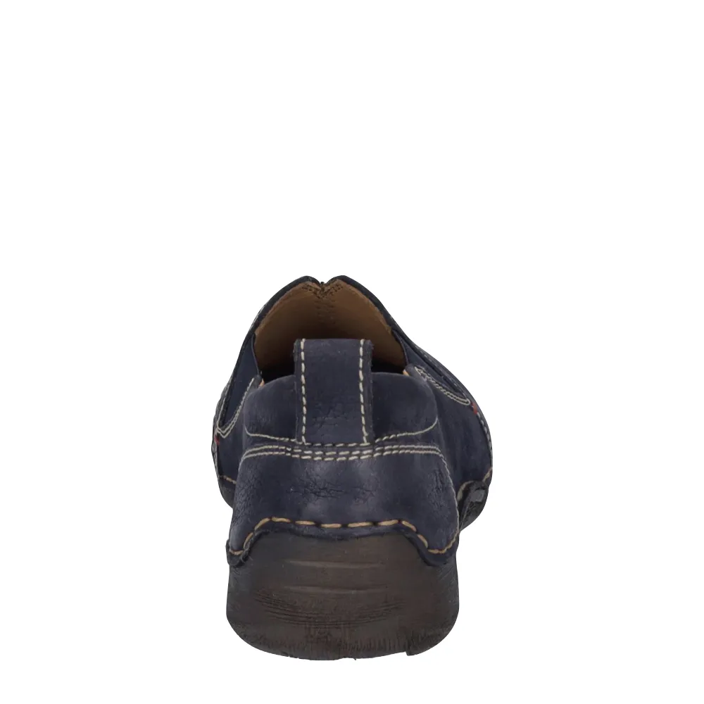 Josef Seibel Women's Fergey 49 Nubuck Slip On in Ocean Blue