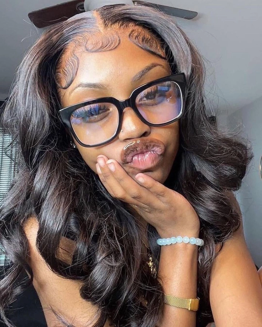 Joy|  Preplucked Virgin Human Hair Lace Wig | Body Wave
