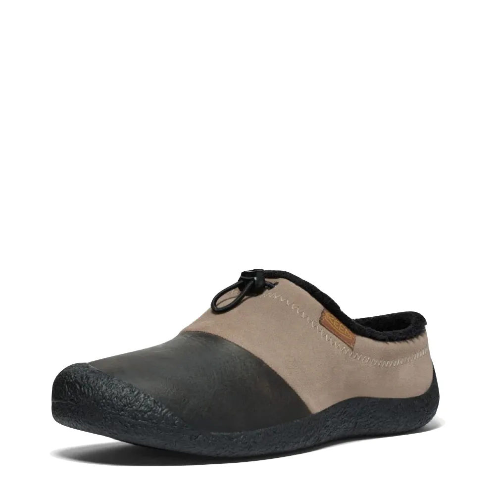 KEEN Men's Howser III Leather Slide in Brindle/Canteen