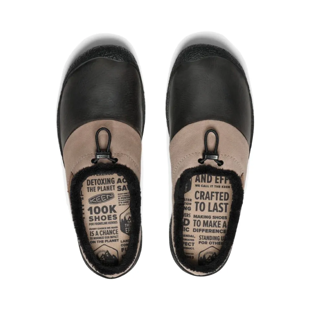 KEEN Men's Howser III Leather Slide in Brindle/Canteen