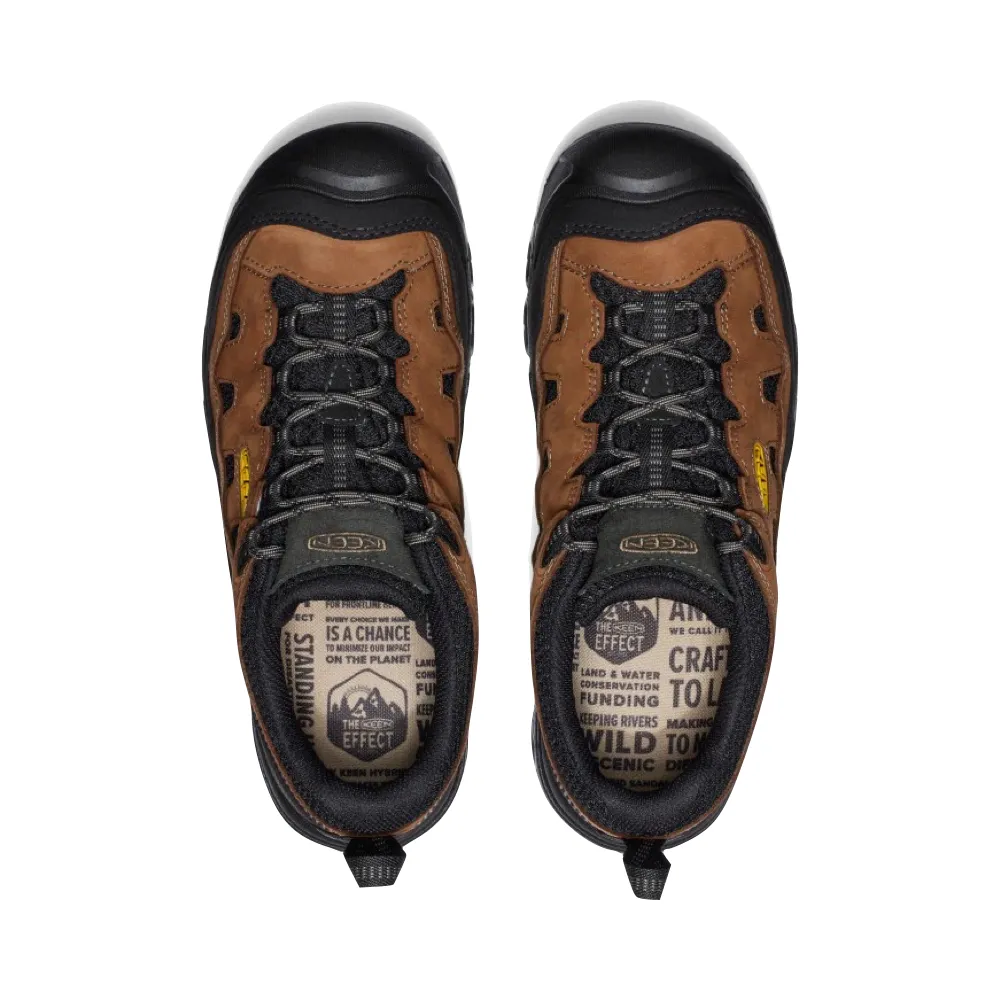 KEEN Men's Targhee IV Vented Hiking Shoe in Bison/Golden Yellow