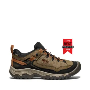 KEEN Men's Targhee IV Waterproof Hiking Shoe in Sea Turtle/Roasted Pecan