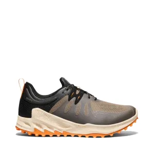 KEEN Men's Zionic Waterproof Hiking Sneaker in Brindle/Bright Marigold