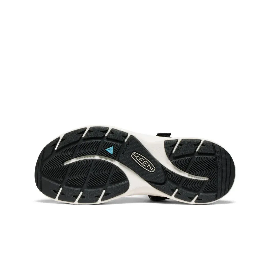 KEEN Women's Leiki Open Toe Sandal in Black/Star White