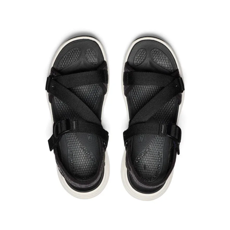 KEEN Women's Leiki Open Toe Sandal in Black/Star White