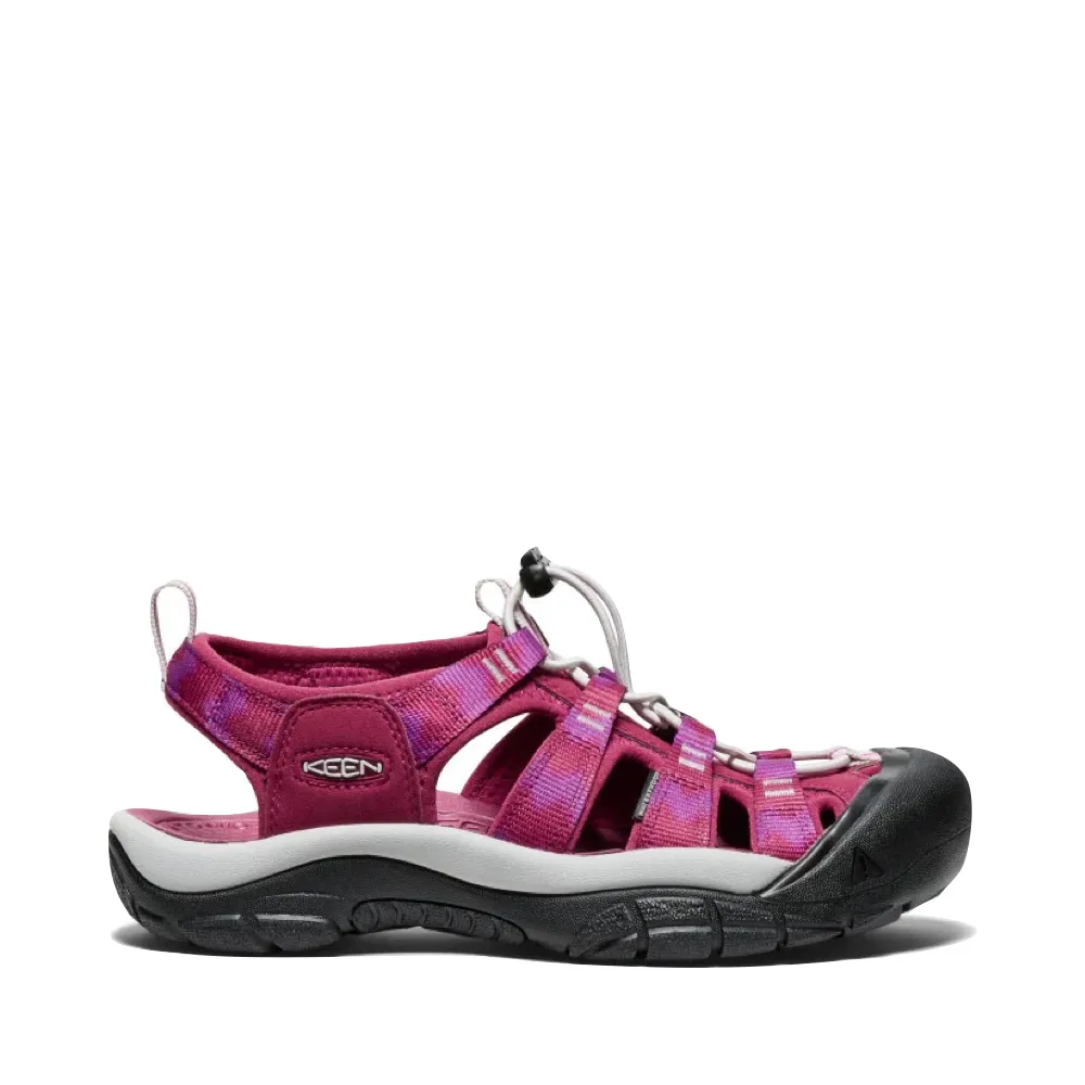 KEEN Women's Newport H2 Waterproof Sandal in Beaujolais/Star White