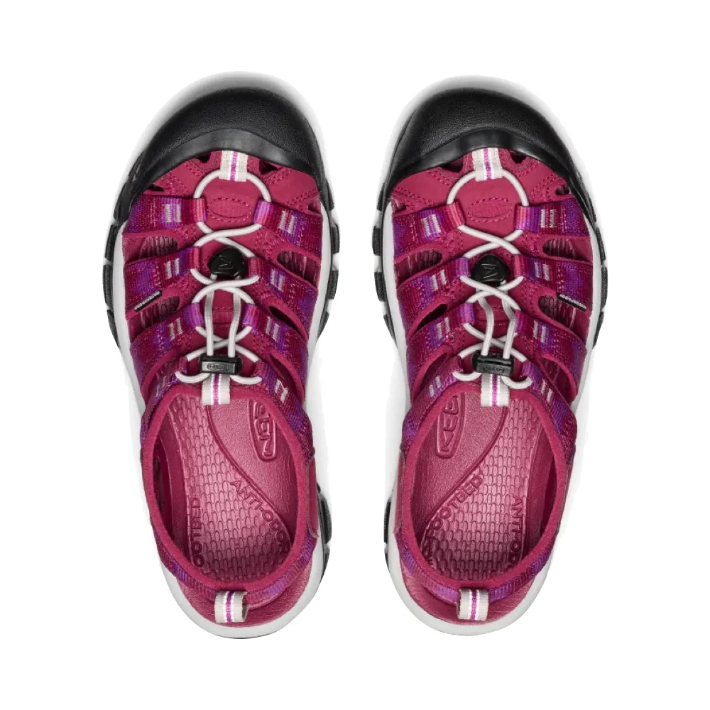 KEEN Women's Newport H2 Waterproof Sandal in Beaujolais/Star White