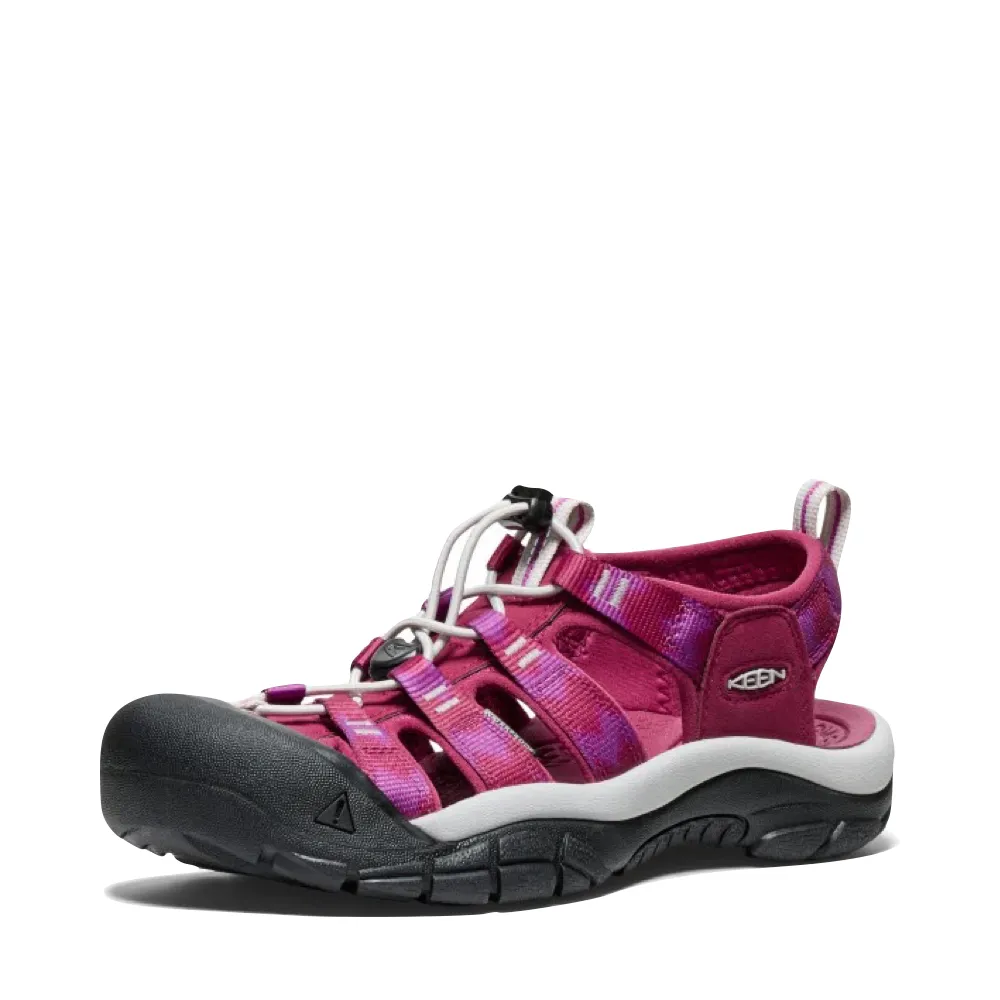 KEEN Women's Newport H2 Waterproof Sandal in Beaujolais/Star White