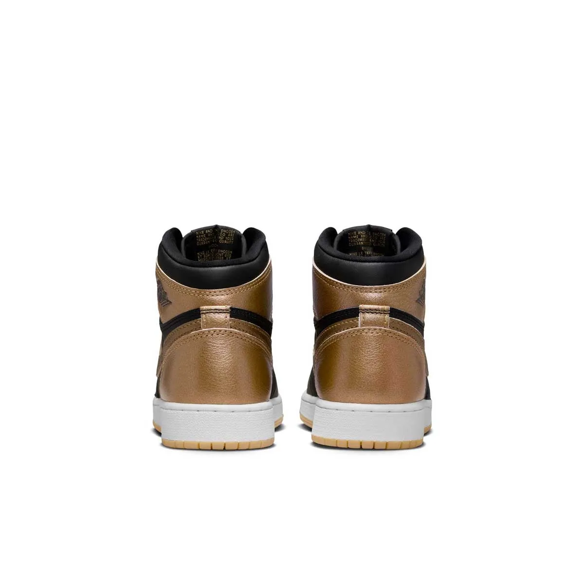 Kids Air Jordan 1 Retro High OG 'Black Metallic Gold'