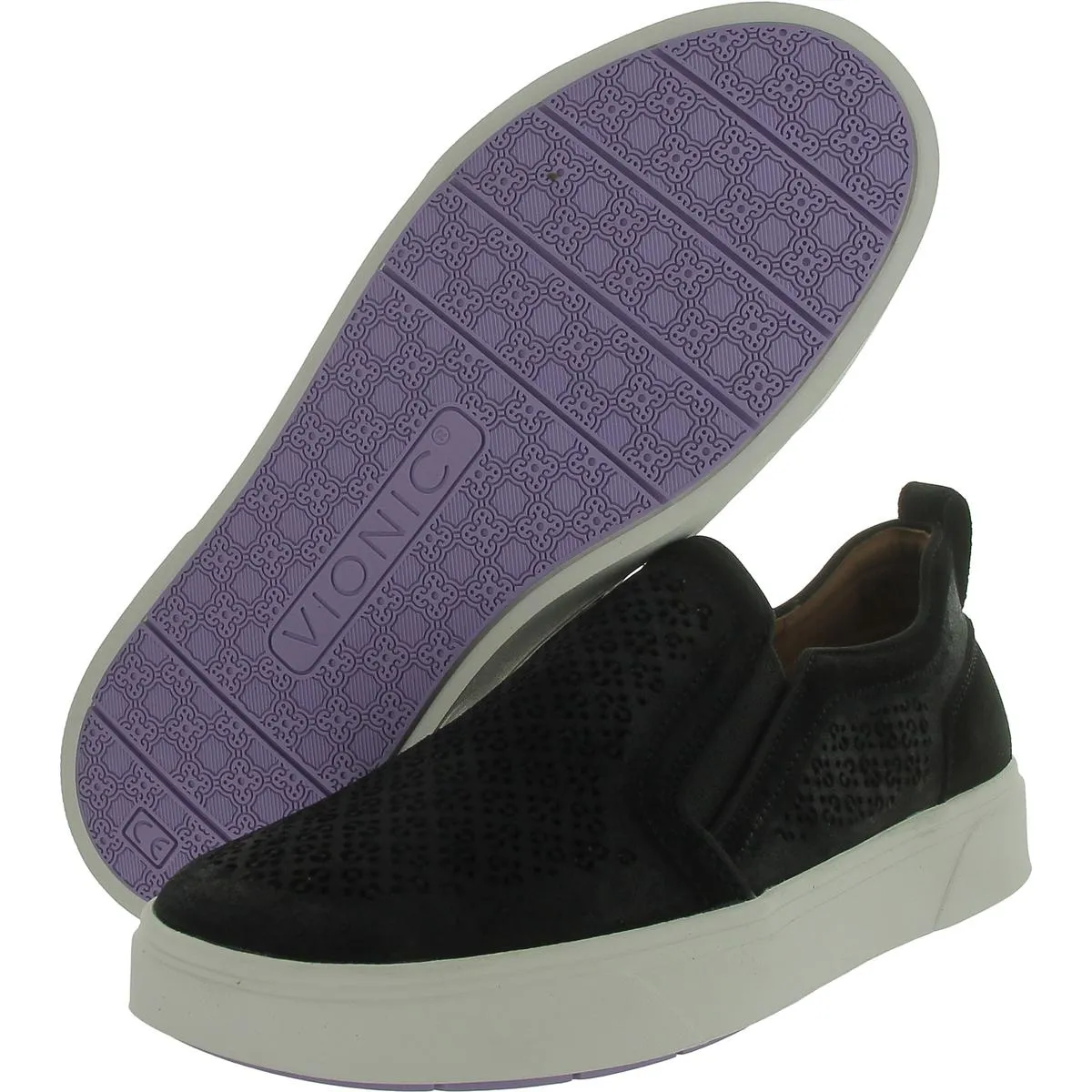 Kimmie Womens Perforated Suede Casual And Fashion Sneakers