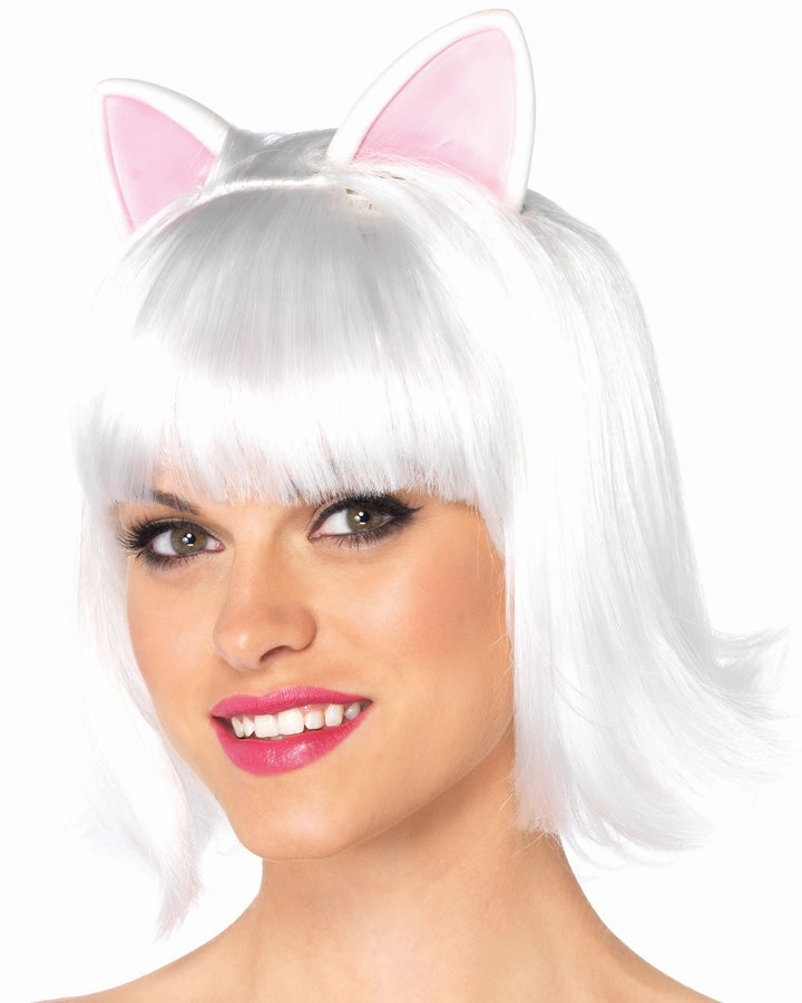 Kitty Kat White Bob Wig