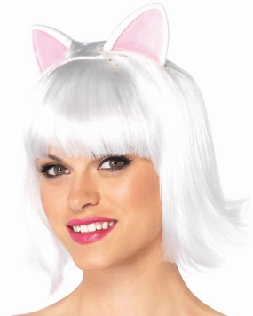 Kitty Kat White Bob Wig