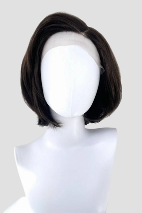 Lacefront wig, Italian bob, brown with blonde highlights: Lucia