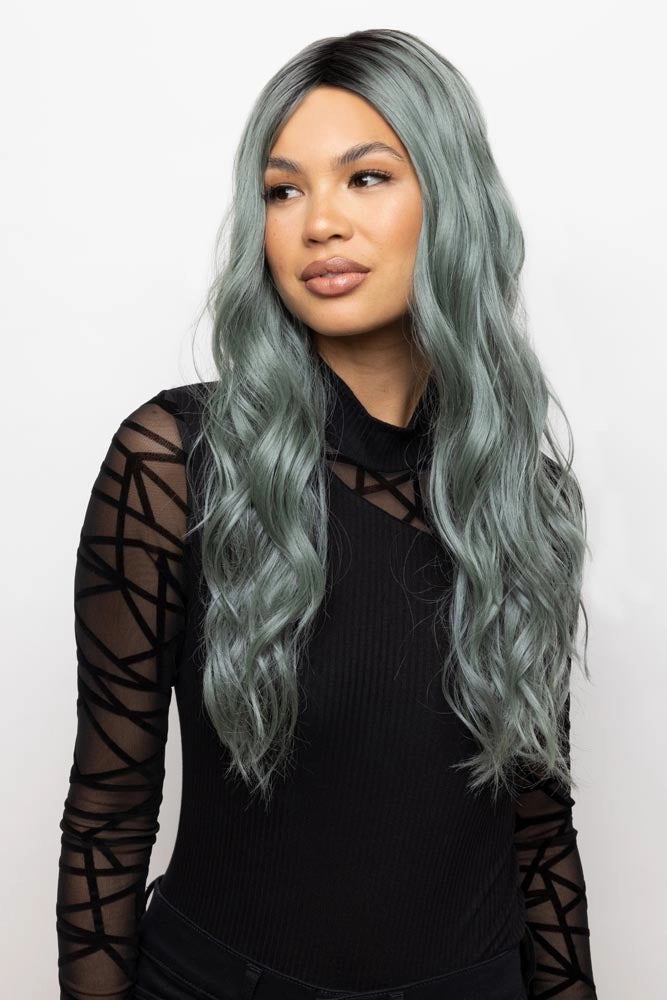 Lavish Wavez <br>Synthetic Lace Front with Lace Part Wig