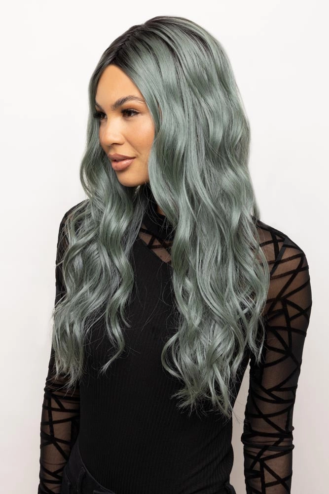 Lavish Wavez <br>Synthetic Lace Front with Lace Part Wig