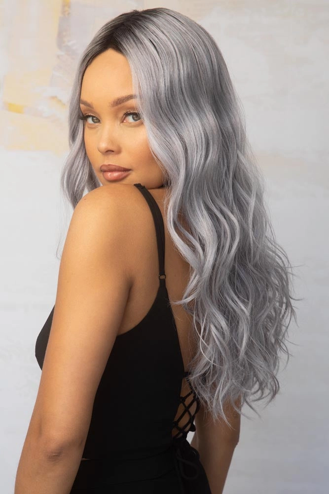 Lavish Wavez <br>Synthetic Lace Front with Lace Part Wig