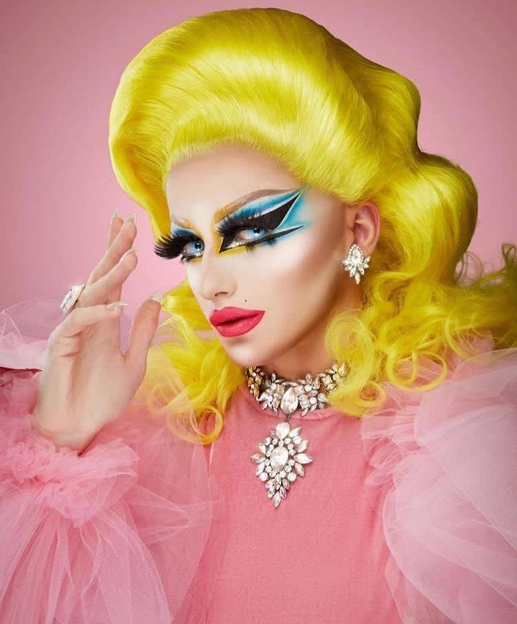 Lemon Soda - Neon Yellow Long Synthetic Lace Front Wig For Drag