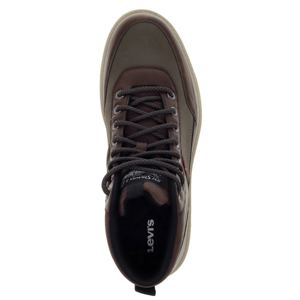 Levi's Mens Venture Synthetic Leather and Suede Rugged Casual Sneaker Boot