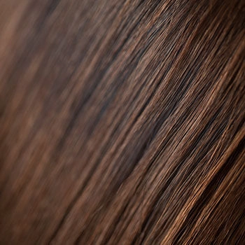 Long bob wig with a short fringe, brown with blonde highlights: Jill