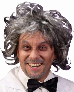 Mad Scientist Short Grey Wig
