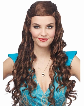 Medieval Princess Long Brown Wig