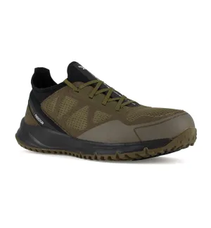 Men's All Terrain Work Trail Running Work Shoe - Wide Width In Sage/black