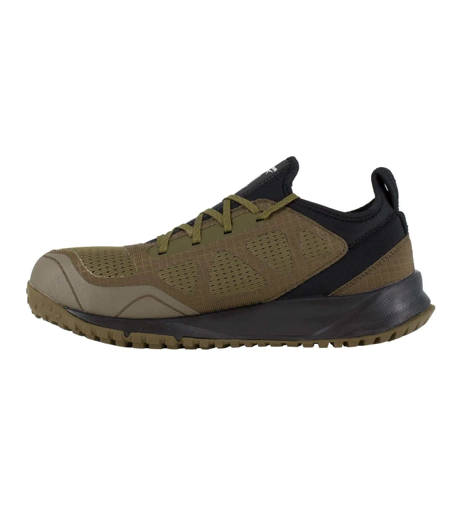 Men's All Terrain Work Trail Running Work Shoe - Wide Width In Sage/black