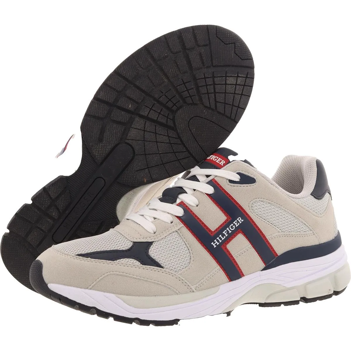 Mens Cushioned Footbed Manmade Running & Training Shoes
