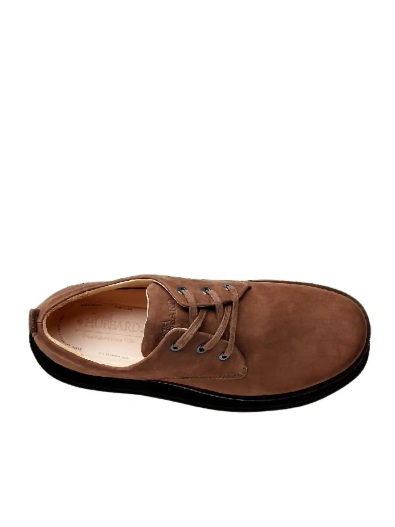 Men's Free Leather Shoes In Brown Lace-Up