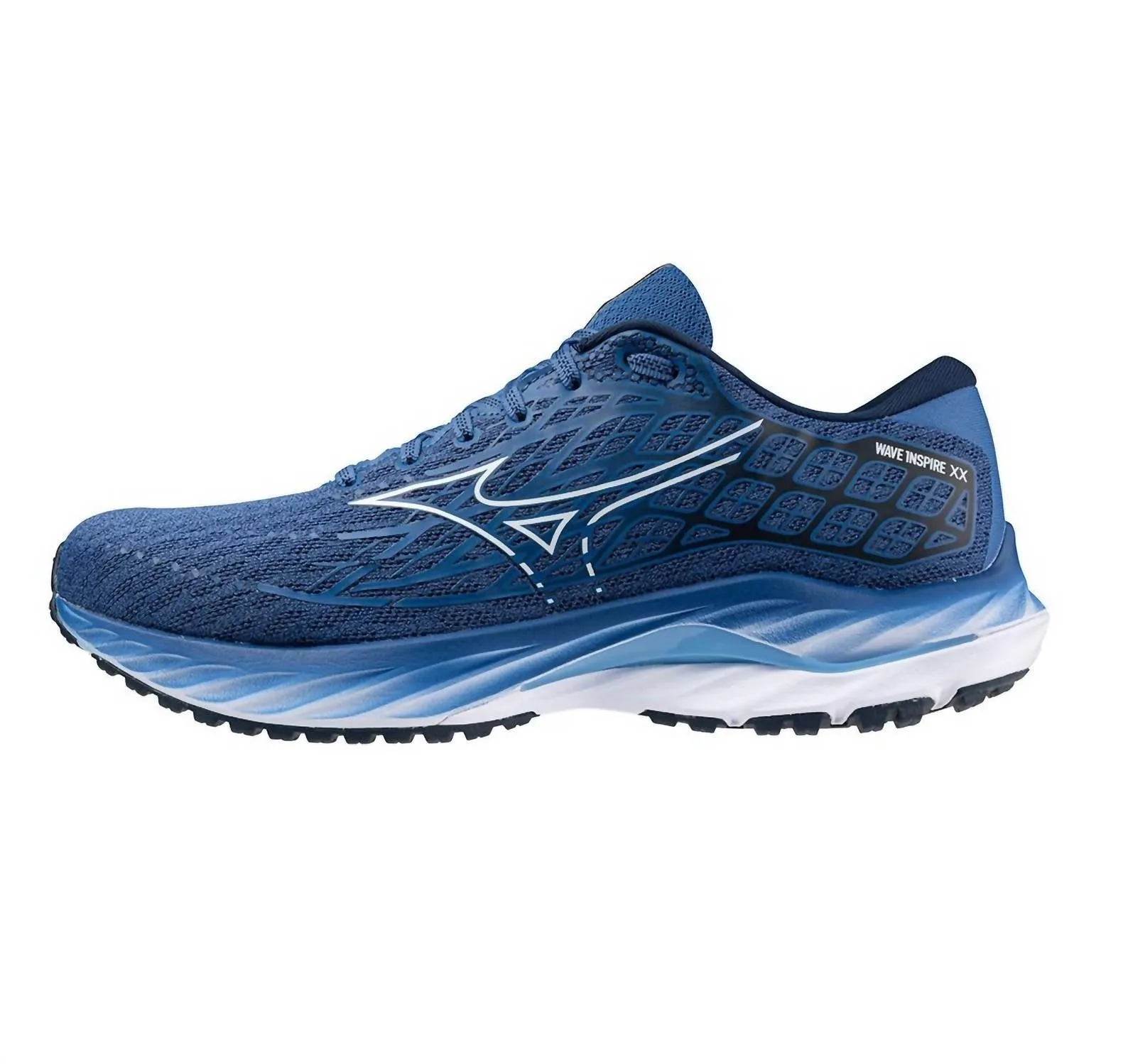 Men's Wave Inspire 20 Running Shoes In Federal Blue/white