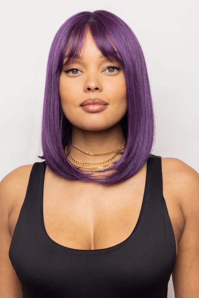 Mod Sleek <br>Synthetic Lace Front with Lace Part Wig