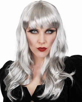 Nadia Long Grey Wig