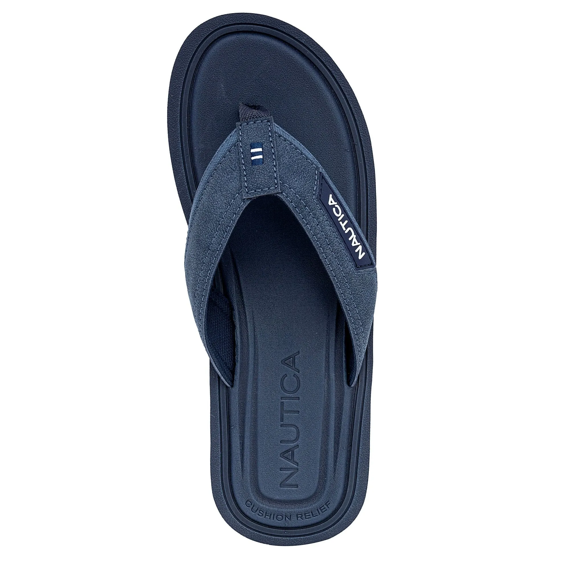 Nautica Mens Logo Flip-Flop