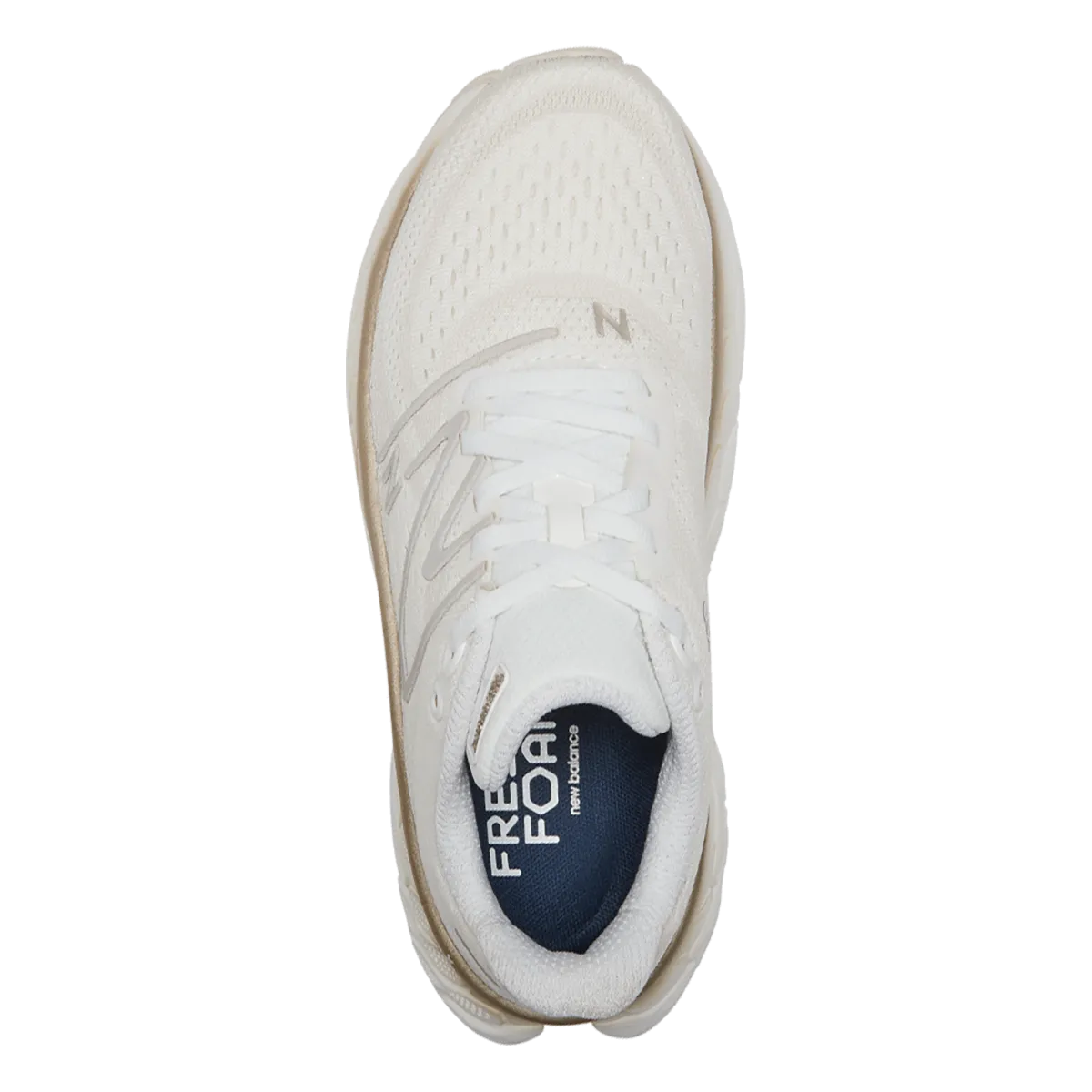 New Balance Fresh Foam X More V4 - White - Gold Metallic - Moonbeam