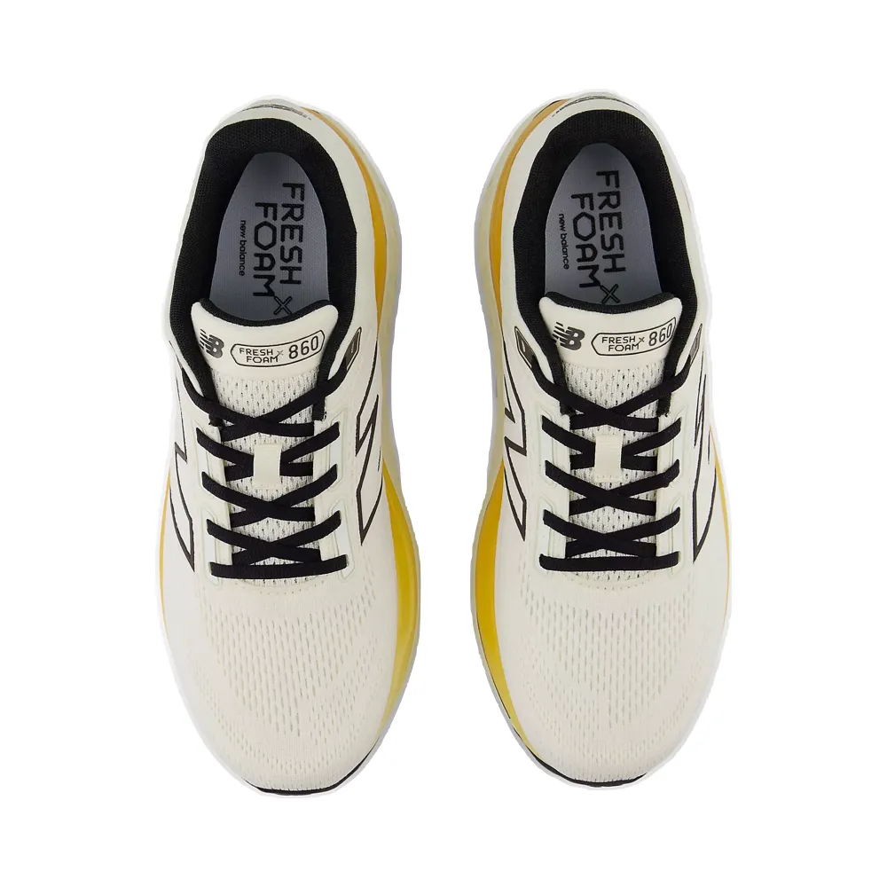 New Balance Men's Fresh Foam X 860v14 Sneaker in Sea Salt with Angora and Dried Apricot