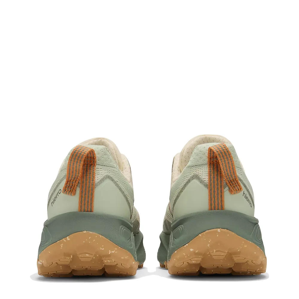 New Balance Women's Fresh Foam X Hierro v9 Sneaker in Calcium with Dark Juniper