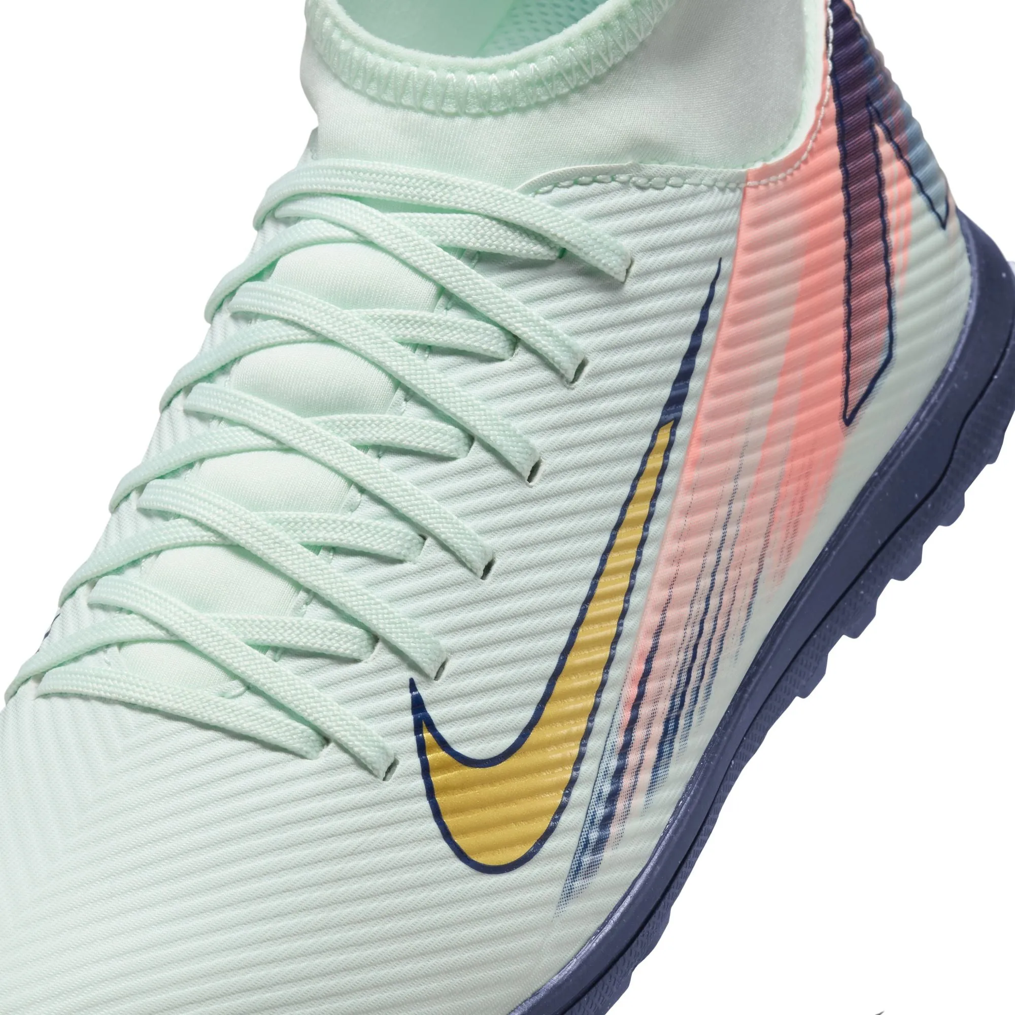 Nike Junior Mercurial Dream Speed Superfly 10 Club Turf Soccer Shoes - Green / Barely Green / MTLC Coin